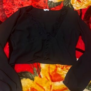 Size:s black smooth fabric